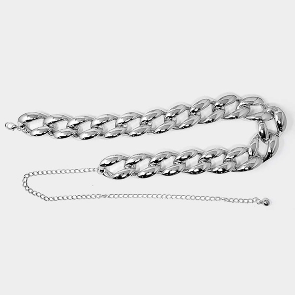 Super Bold Large Lucite link Women's Belt - Picture 2 of 2